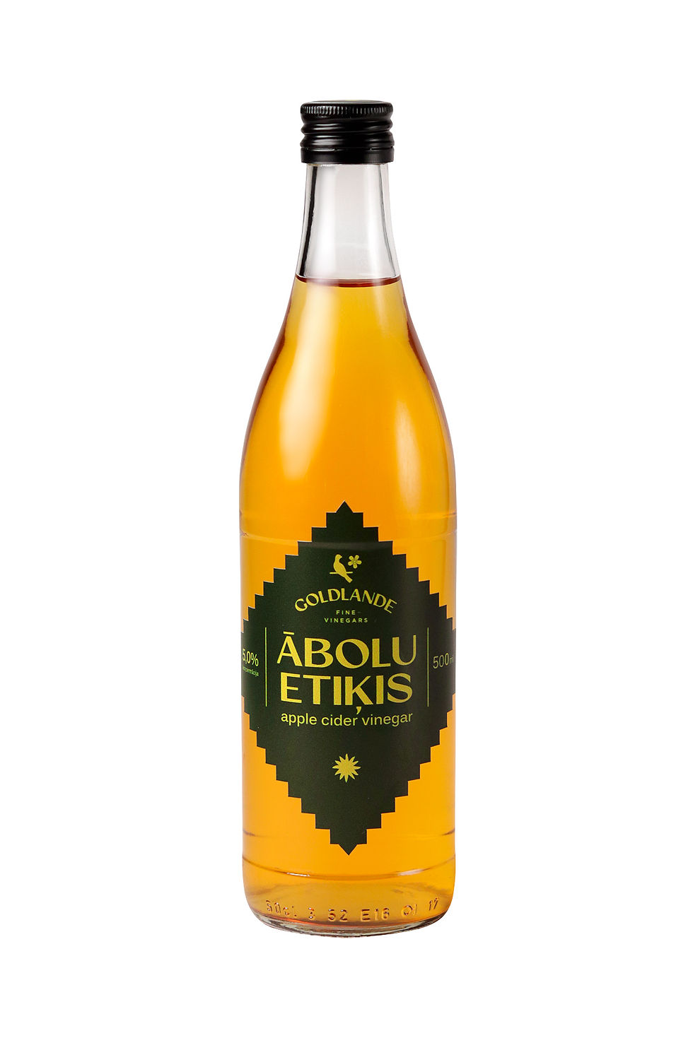 Ābolu etiķis stikla pudelē 500 ml