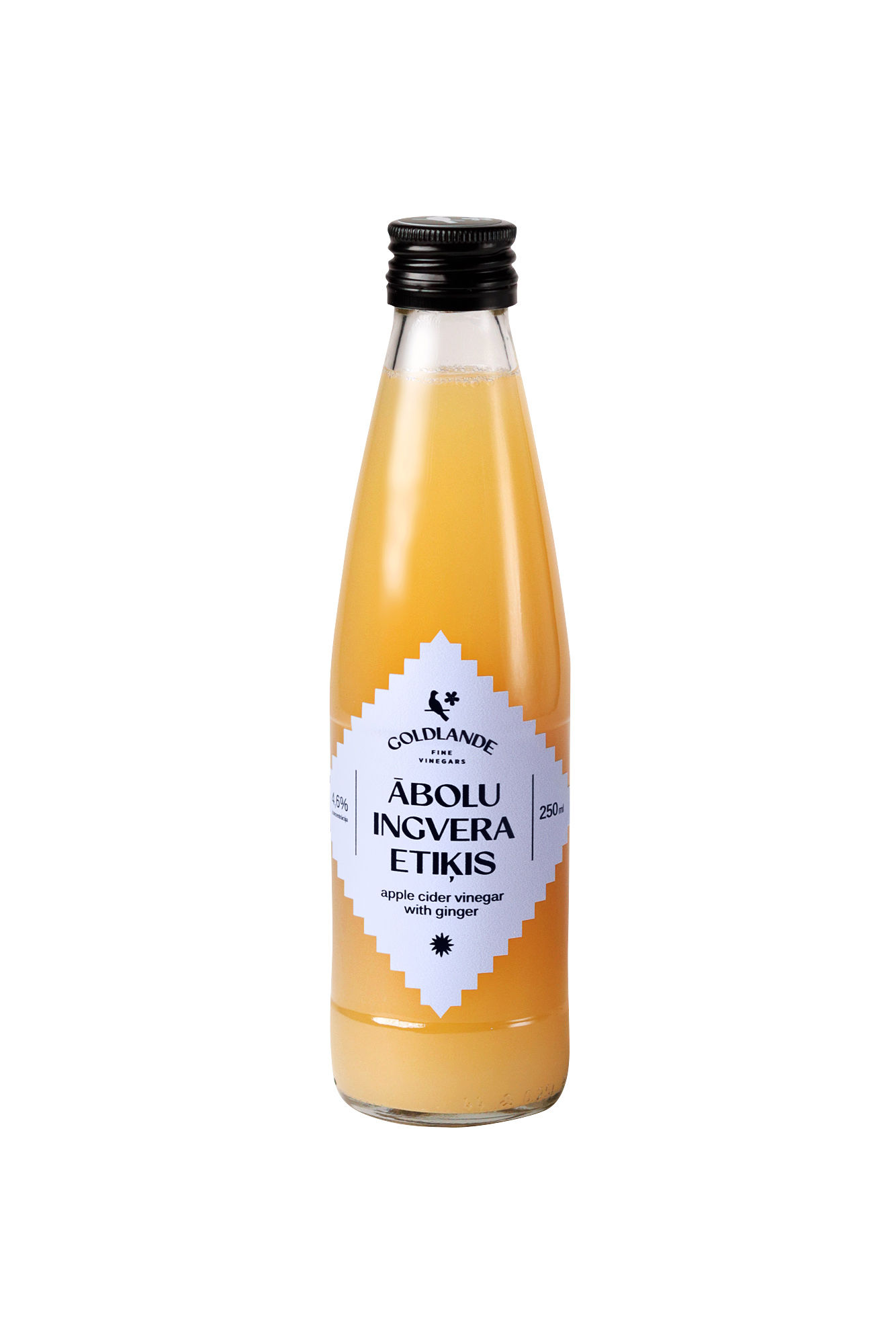 Ābolu ingvera etiķis stikla pudelē 250ml