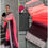 Thumbnail: Princess pink to maroon dual shade saree