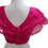Thumbnail: Back of Frill Georgette Pink Blouse