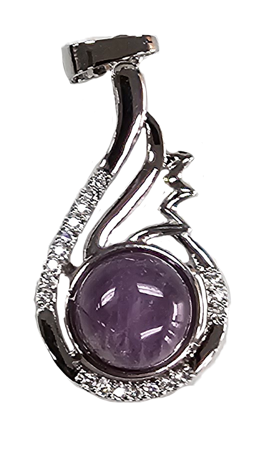 Thumbnail: Amethyst Gem Stone Pendant