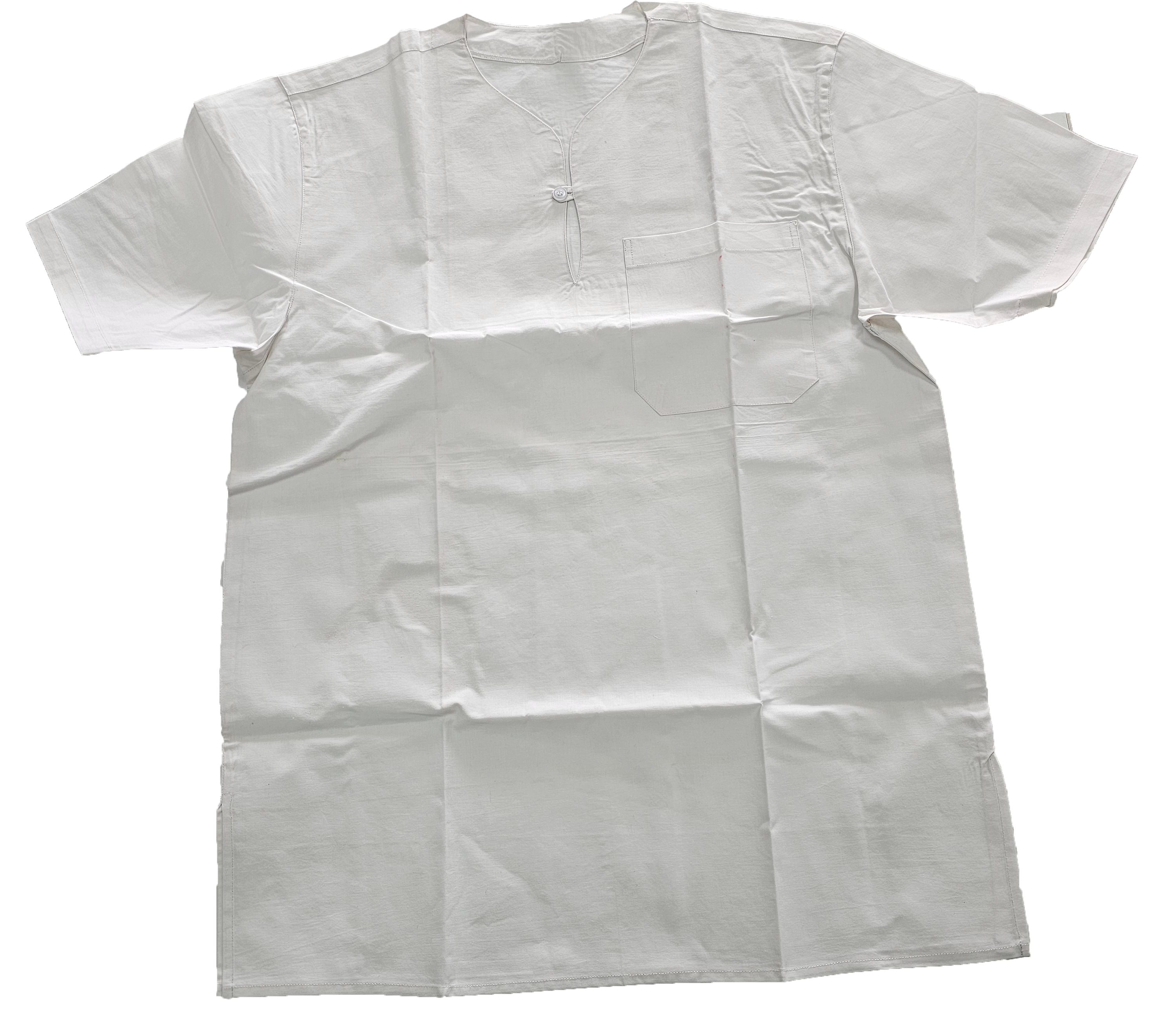 White Men's Short Kurta