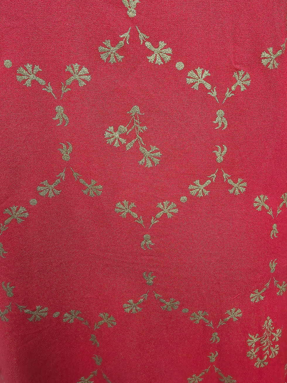 Thumbnail: Red Kurti with Foil Print
