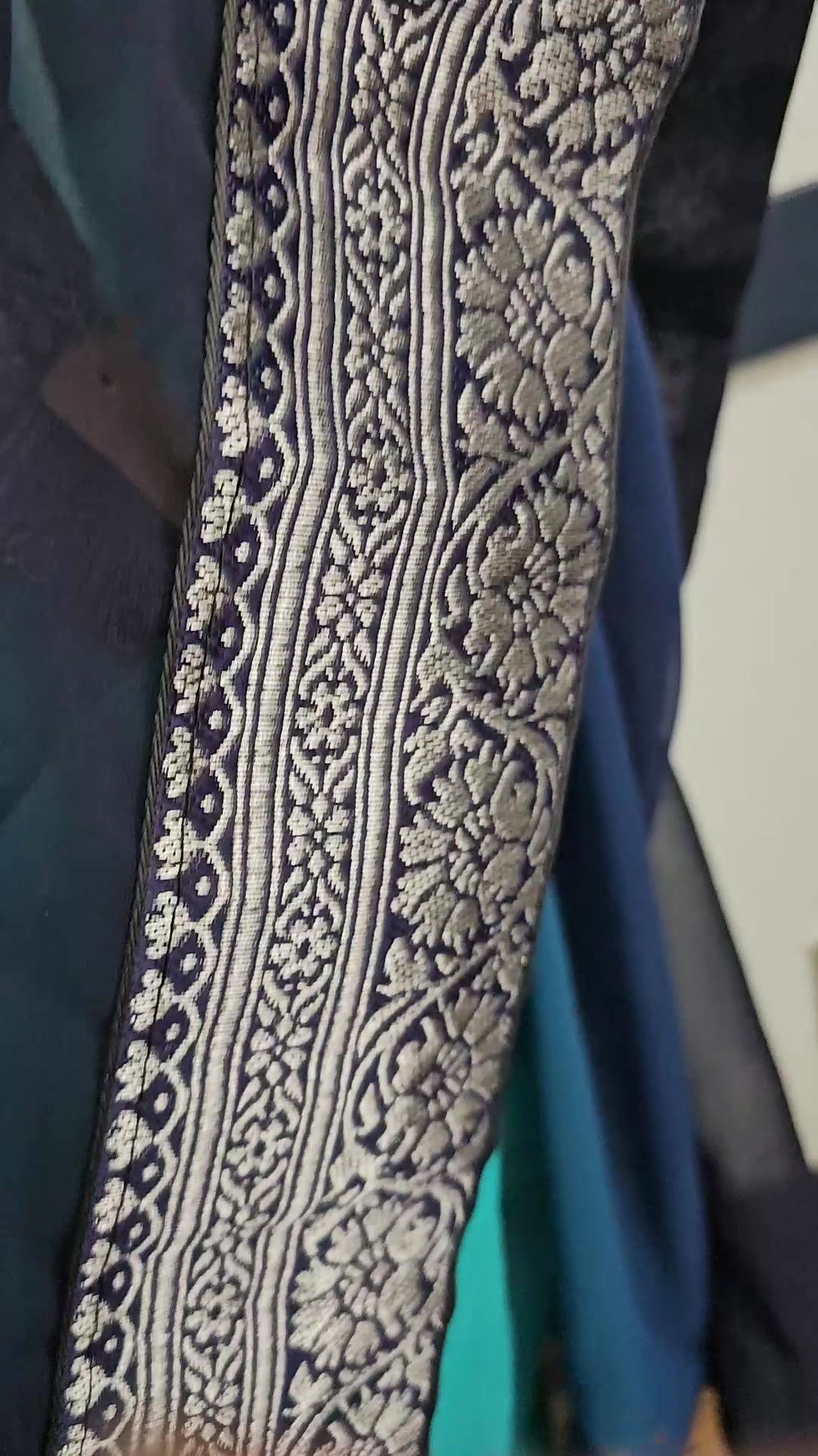 Thumbnail: Video of aqua to black saree