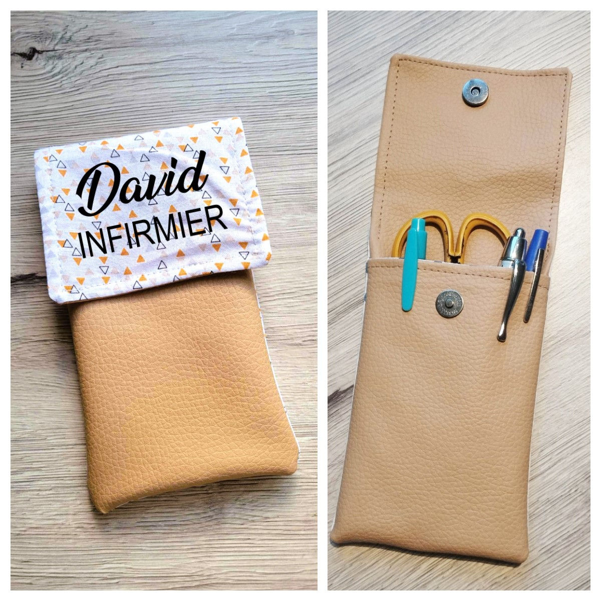 Pochette d'infirmière pour poche blouse stylo ciseaux soignant docteur