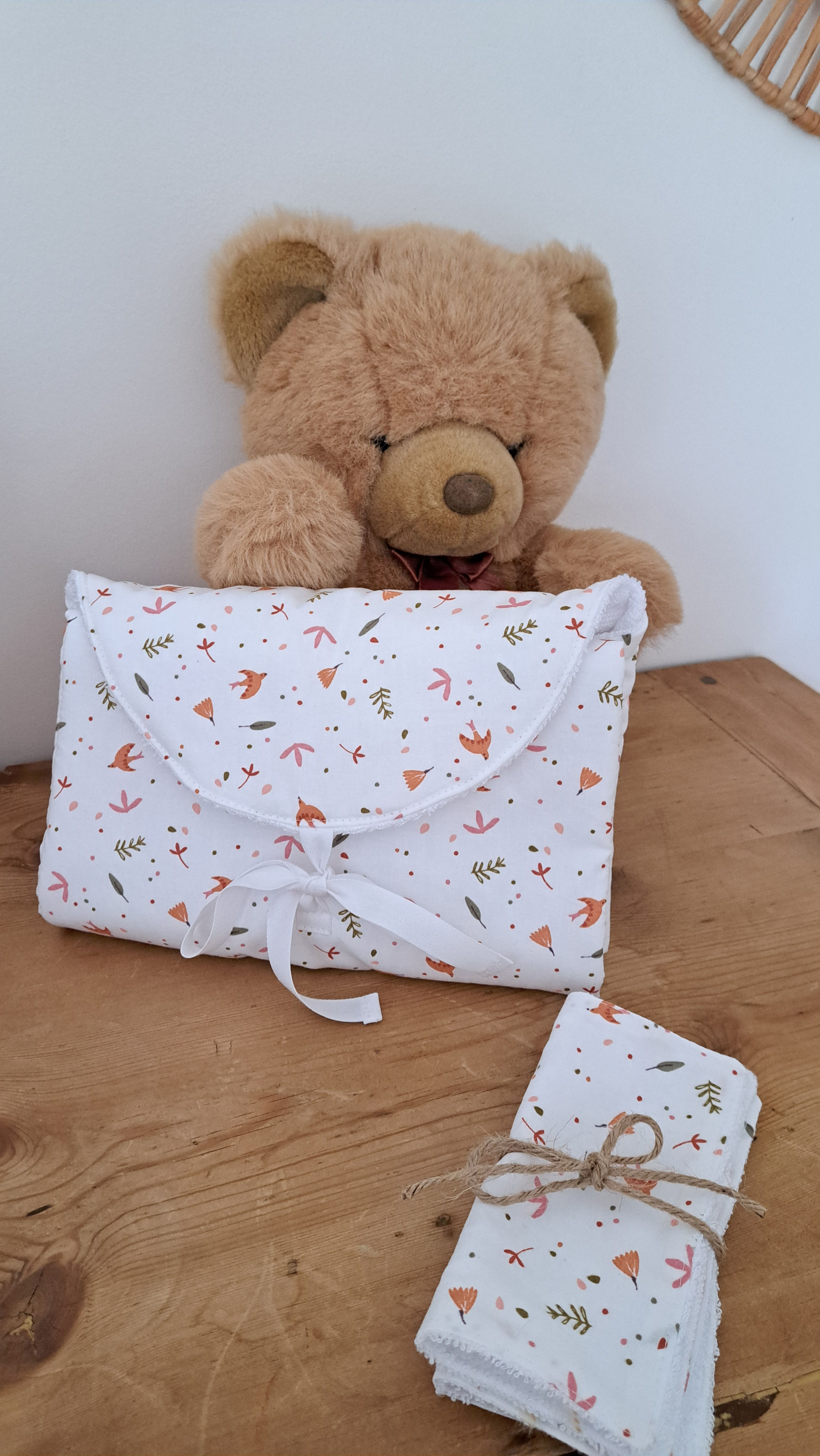 Tapis à langer nomade oiseaux