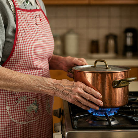 Abuela Cocinando Olla