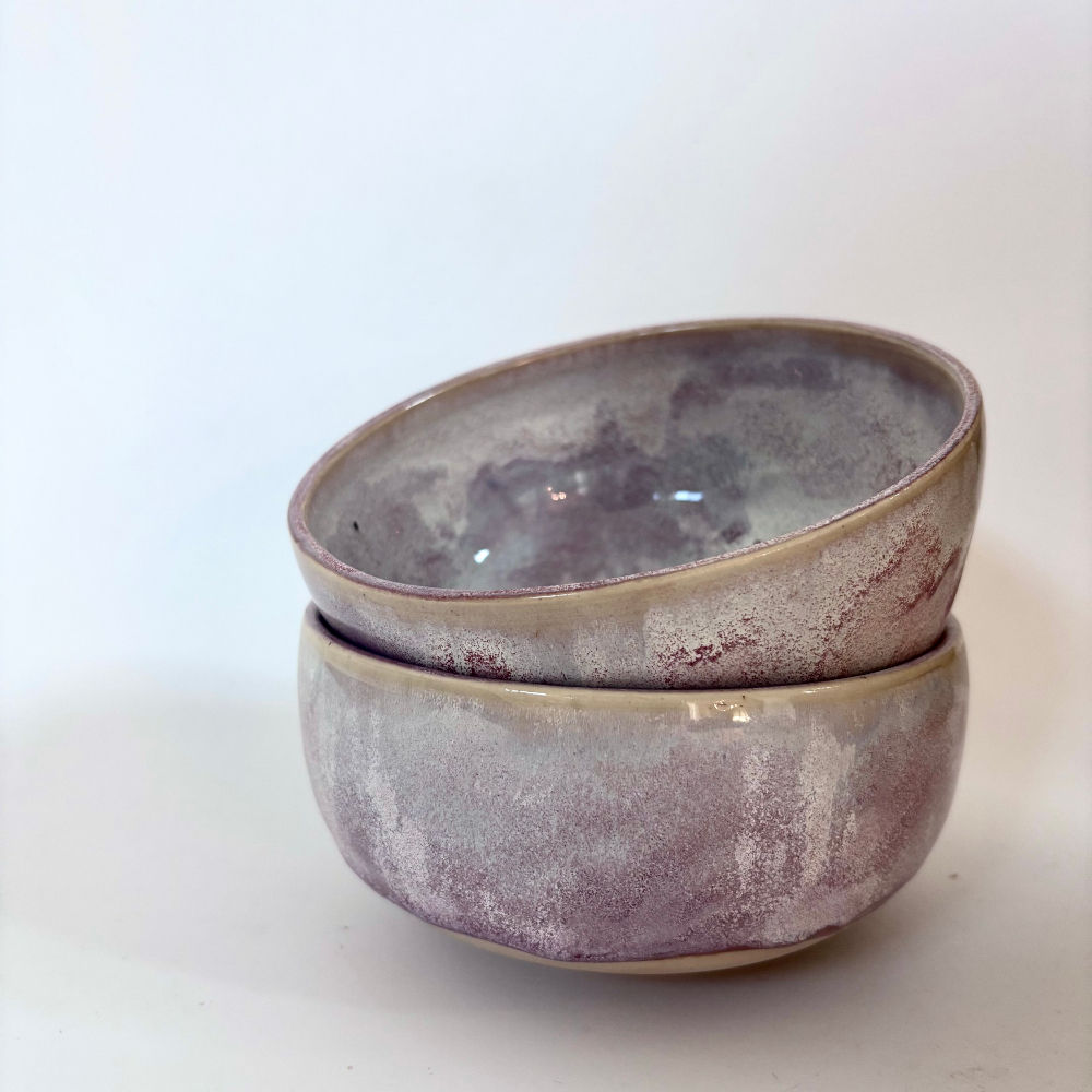 Stoneware Bowl Medium - Misty Lavender 16oz #001