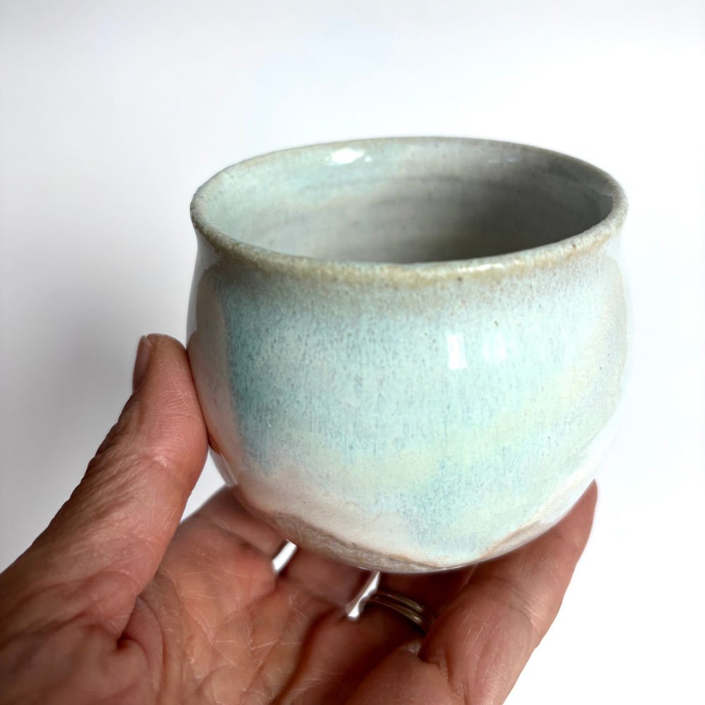 Stoneware Yunomi Tumbler - Sky and Water 8oz #001