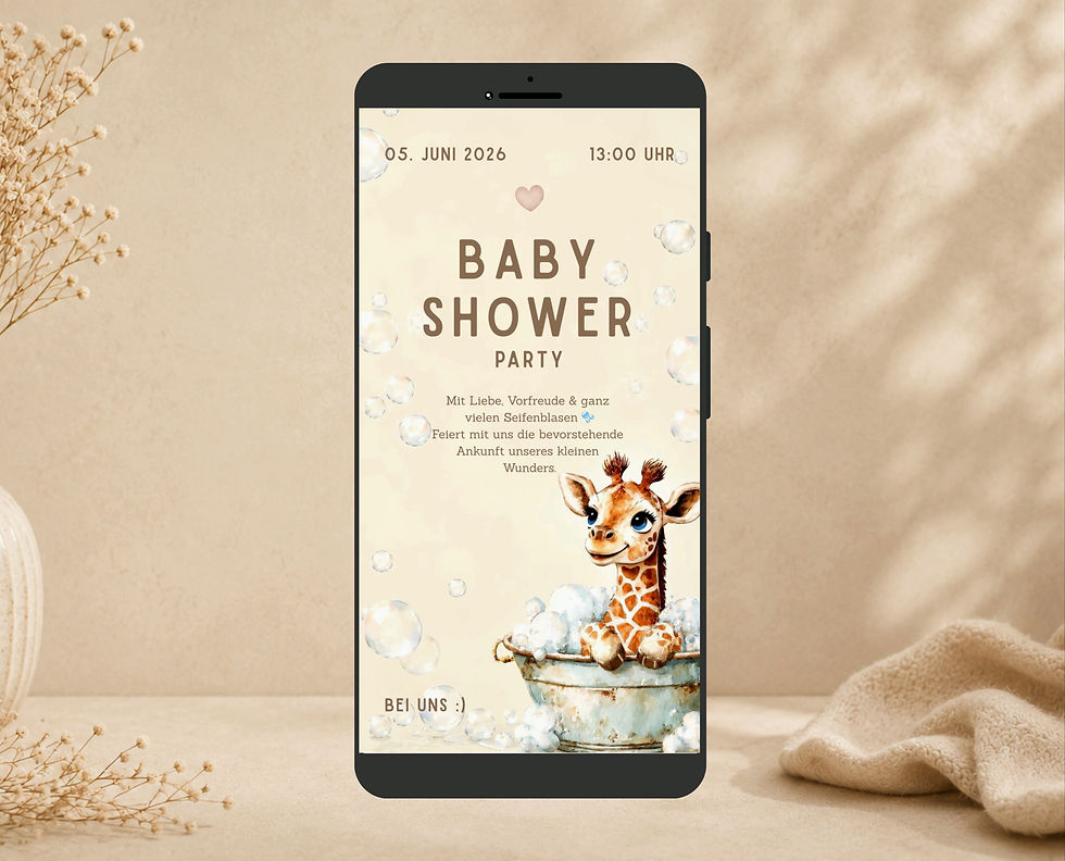 Thumbnail: Digital invitation package "Baby shower"
