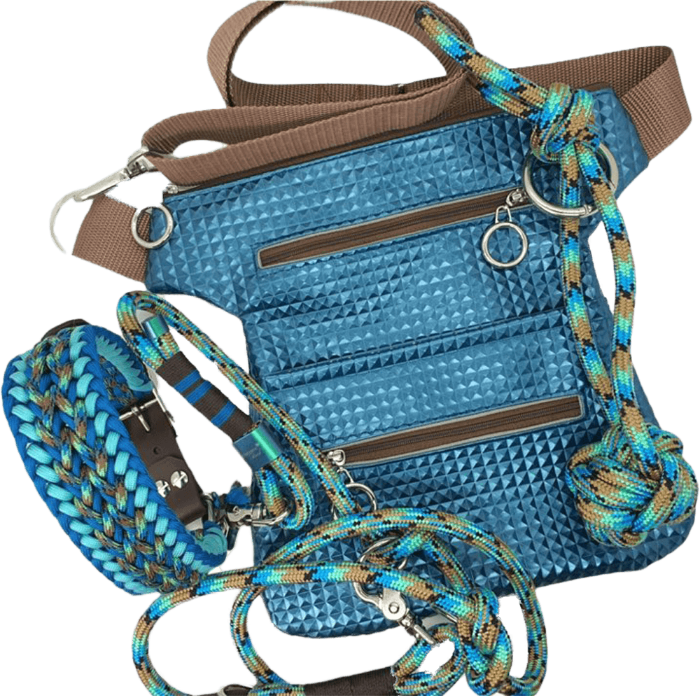 Gassi-Ausstattung "Abilou", Blau (Handmade)