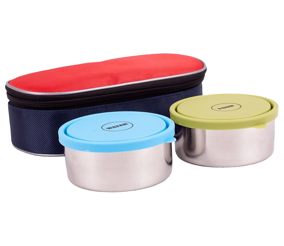 Miniaturbild: Reisenäpfe mit Deckel und Tasche