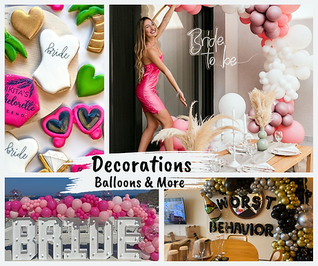 Bachelorette Party Tulum Decorations