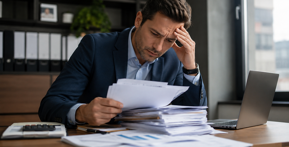 frustrated business owner