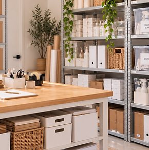 Organised Scandinavian Stockroom Workspace.png