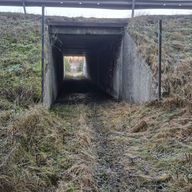 Tunnel under riksvägen mot Rudgruvan