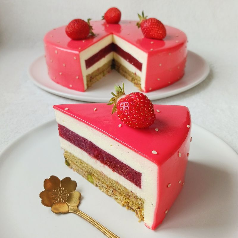 Atelier "Entremets" - Fraise, Chocolat Blanc, Pistache