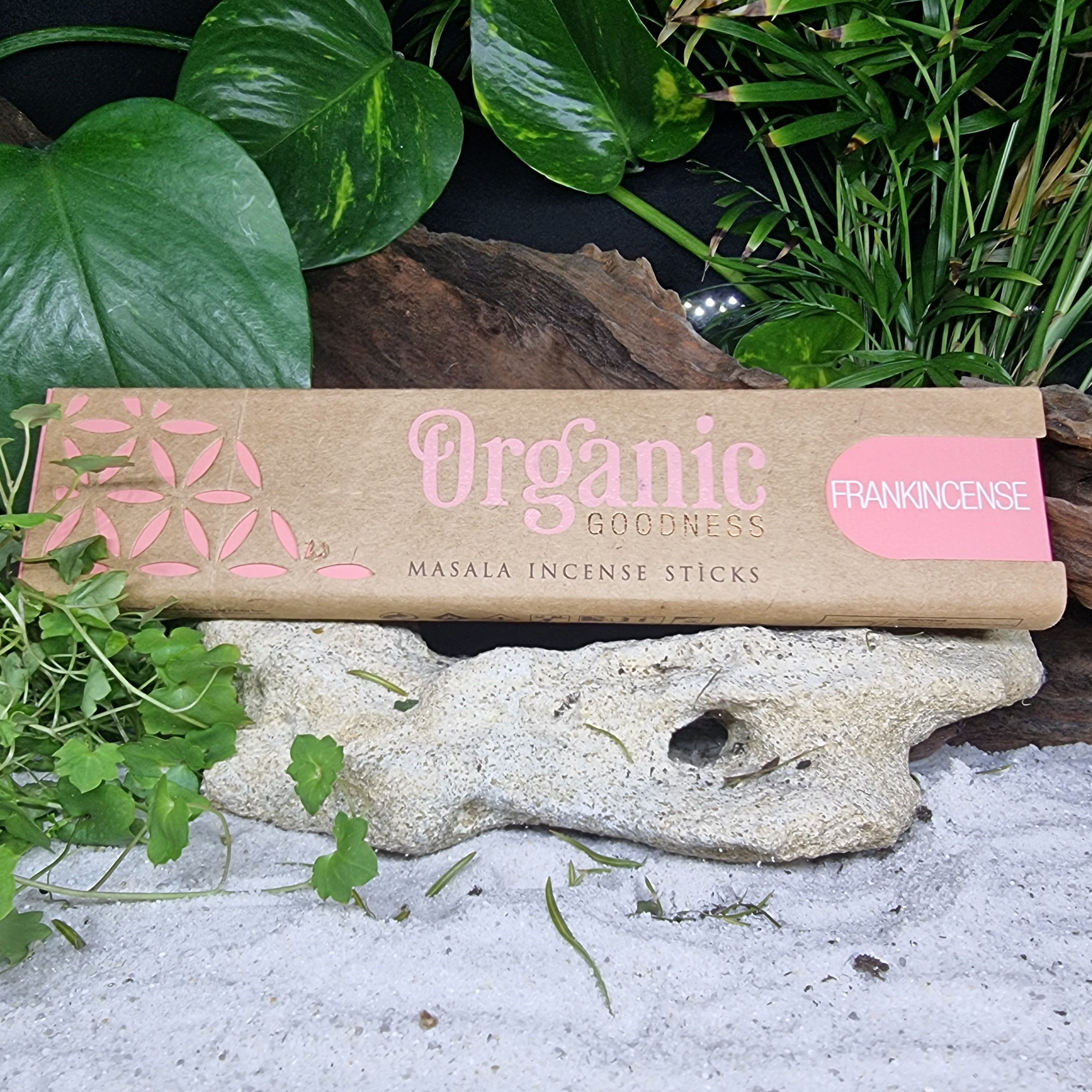 Organic Masala Incense Sticks (Frankincense, Sandalwood, Patchouli , NagChampa)