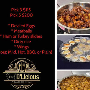 Finger Food Menu