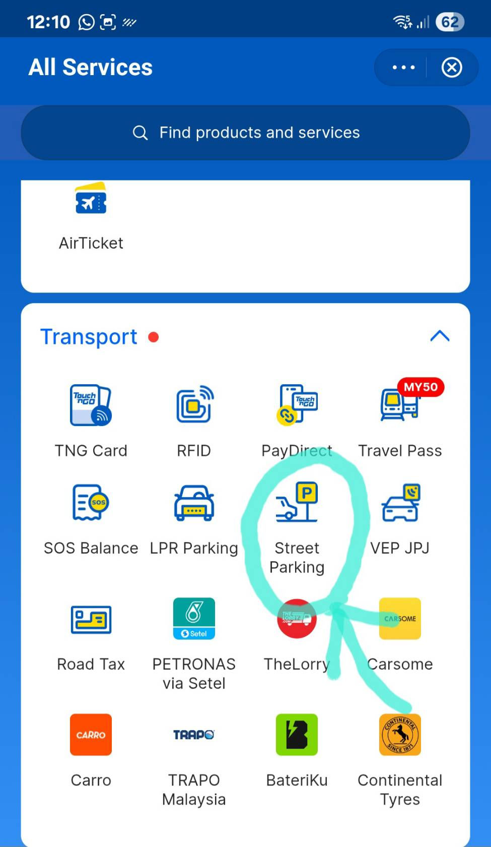 Touch ‘n Go eWallet App