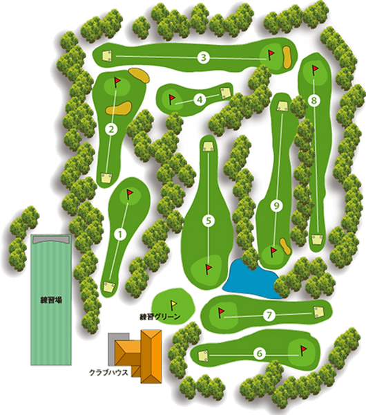 Golf Villa Course Map