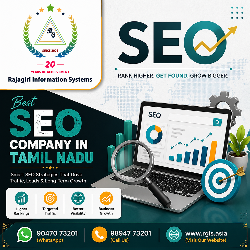 A Practical Guide to Choosing the Best SEO Company in Tamil Nadu Without Wasting Your Budget