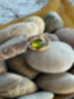 Peridot in Gold Ring