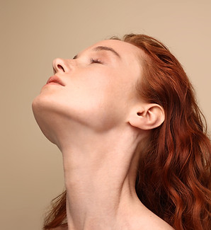 Woman with neck pain