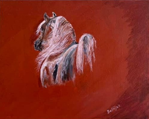 A Painting of a Elegant Horse