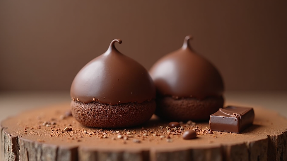 Vista lateral de copo com achocolatado feito com chocolate em pó