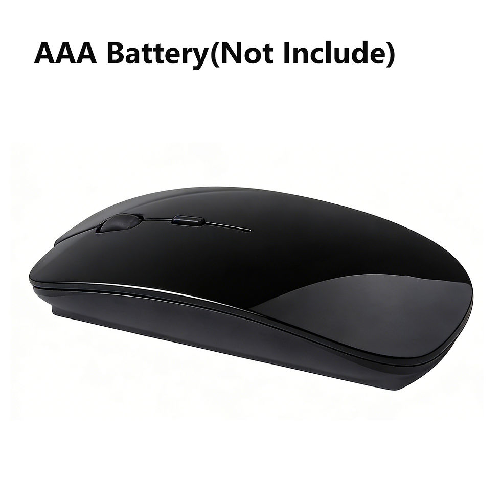 Miniatura: Mouse sem fio 2.4G Slim Gaming com receptor USB 1600DPI Mouse óptico ergonômico 