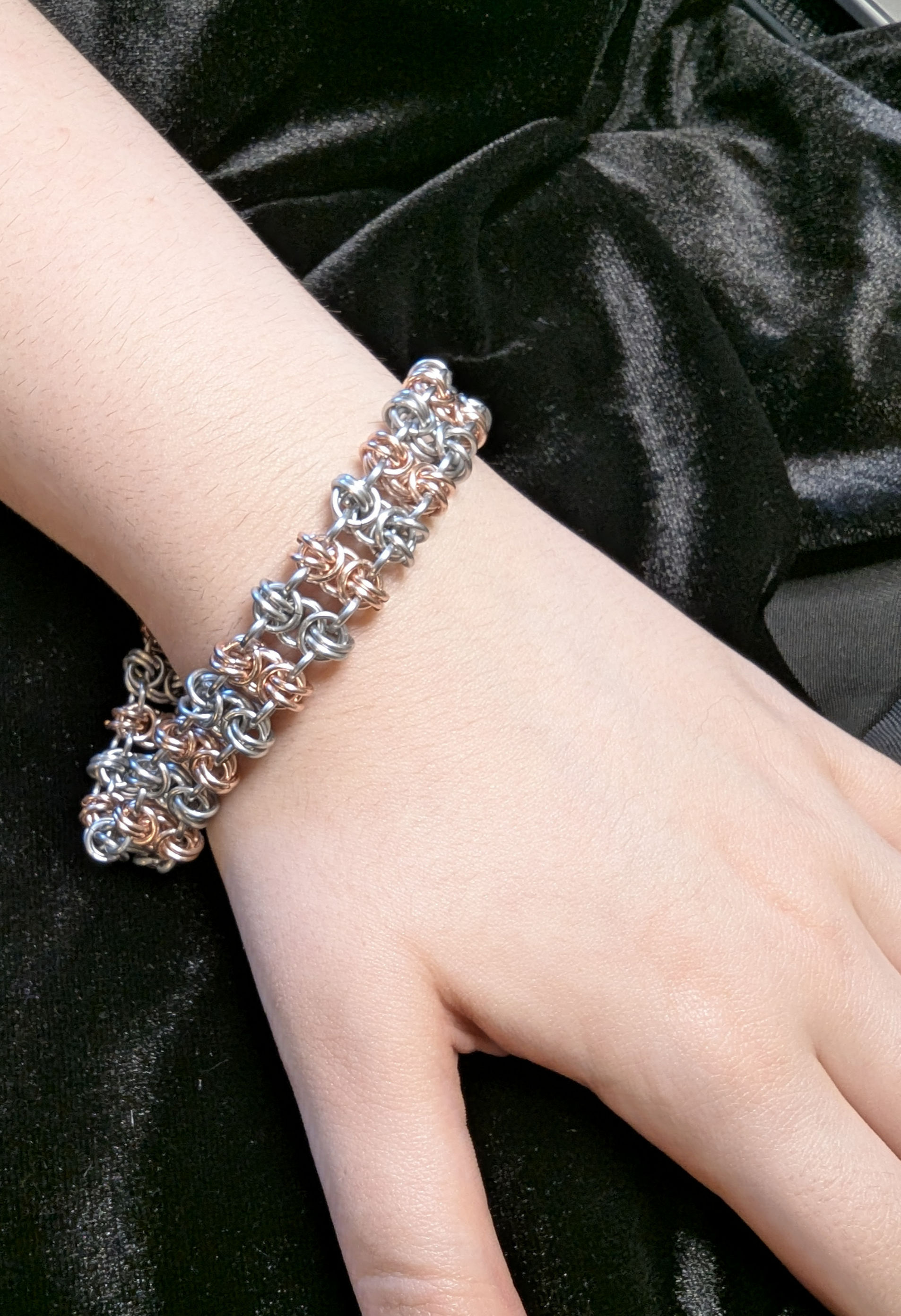 Handmade chainmaille bracelet