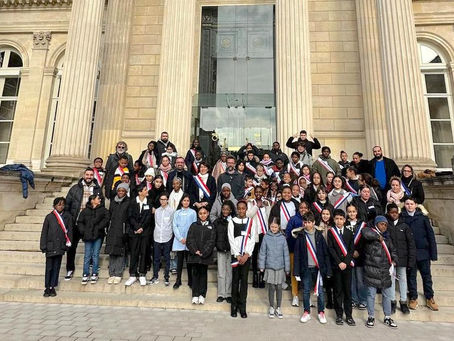 Des enfants de Seine-Saint-Denis reçus à l’Assemblée nationale