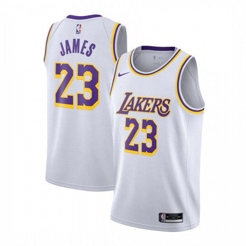Los Angeles Lakers White Association #6 LeBron James 2021-2022