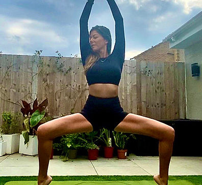 goddess pose