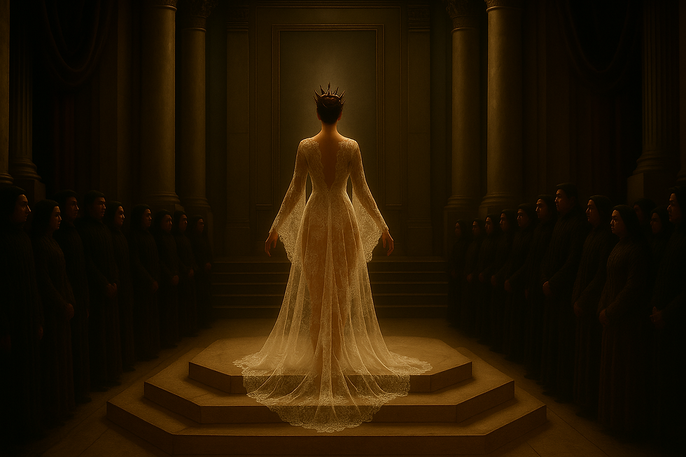 displayed body, ritual display, sacred visibility, ceremonial femininity, court ritual, female spectacle, submission as art, erotic stillness, silent obedience, display and containment, voyeuristic ritual, body positioning, Versailles masque, Ottoman display ritual, sacred presence, curated identity, visual obedience, erotic ritual clothing, female symbolism, aesthetic ritual, hierarchy and visibility, sensual alignment, submissive beauty, ritual parading, sacred spectatorship, postural reverence, erotic symbolism, control through stillness, display ritual history, ritual presentation