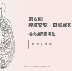 第6回腹証奇覧・奇覧翼を読む　桂枝加黄耆湯他