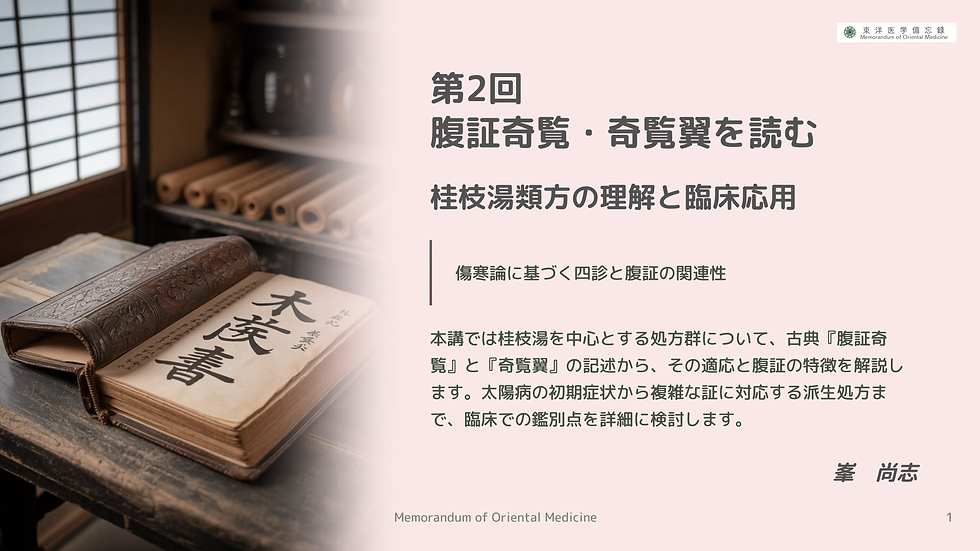 腹証奇覧・奇覧翼