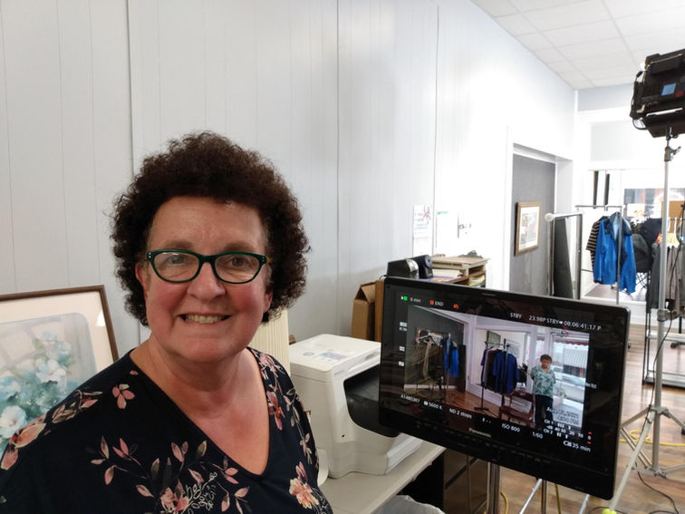 Laura on set Bermuda with monitor.jpg