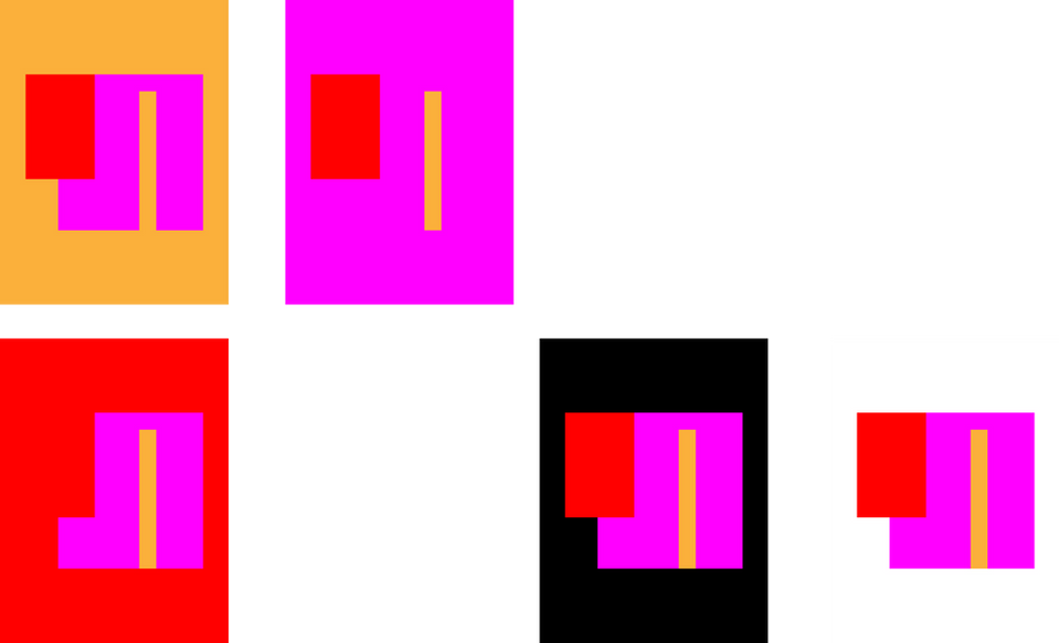 A selection of color and line studies.