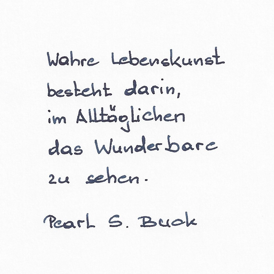 Mourir Wahre Lebenskunst Besteht Darin Im Alltaeglichen Das Zu Sehen Wunderbare