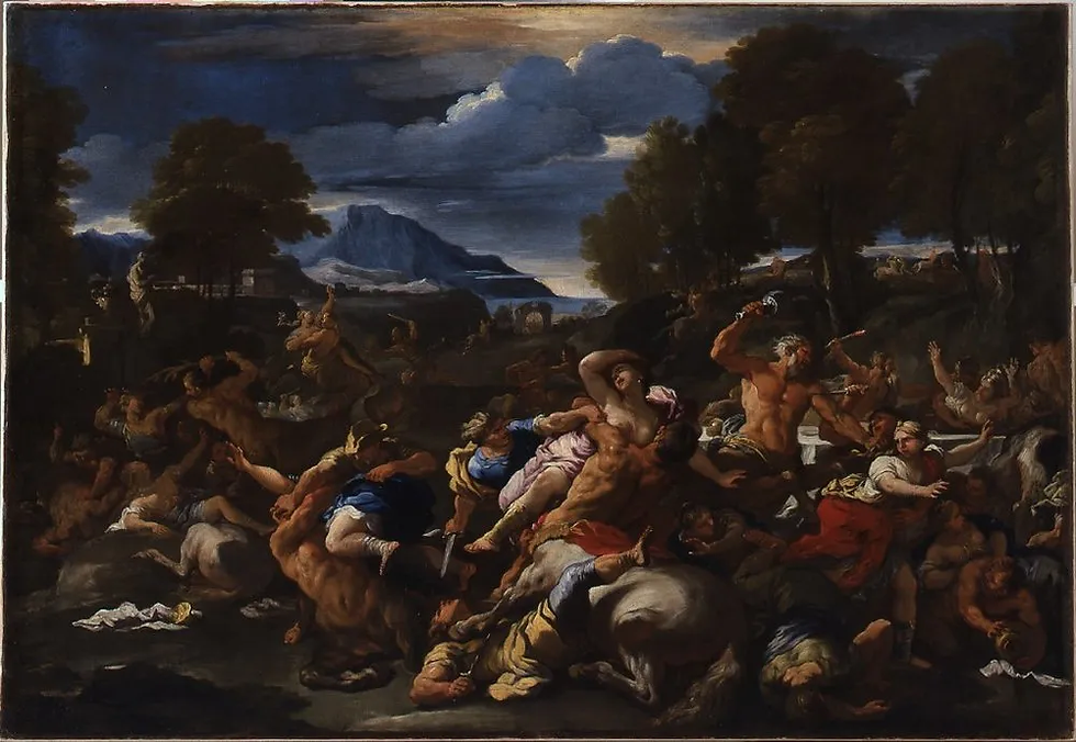 Luca Giordano / Lapithler ve Sentorlar Savaşı, 1682
