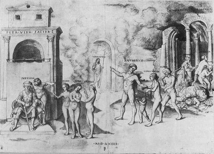 Peter Vischer d. J. / Reformun Zaferinin Alegorisi, 1524