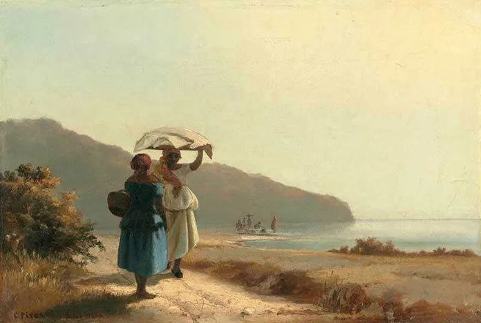 Deniz Kenarında Sohbet Eden İki Kadın, 1856