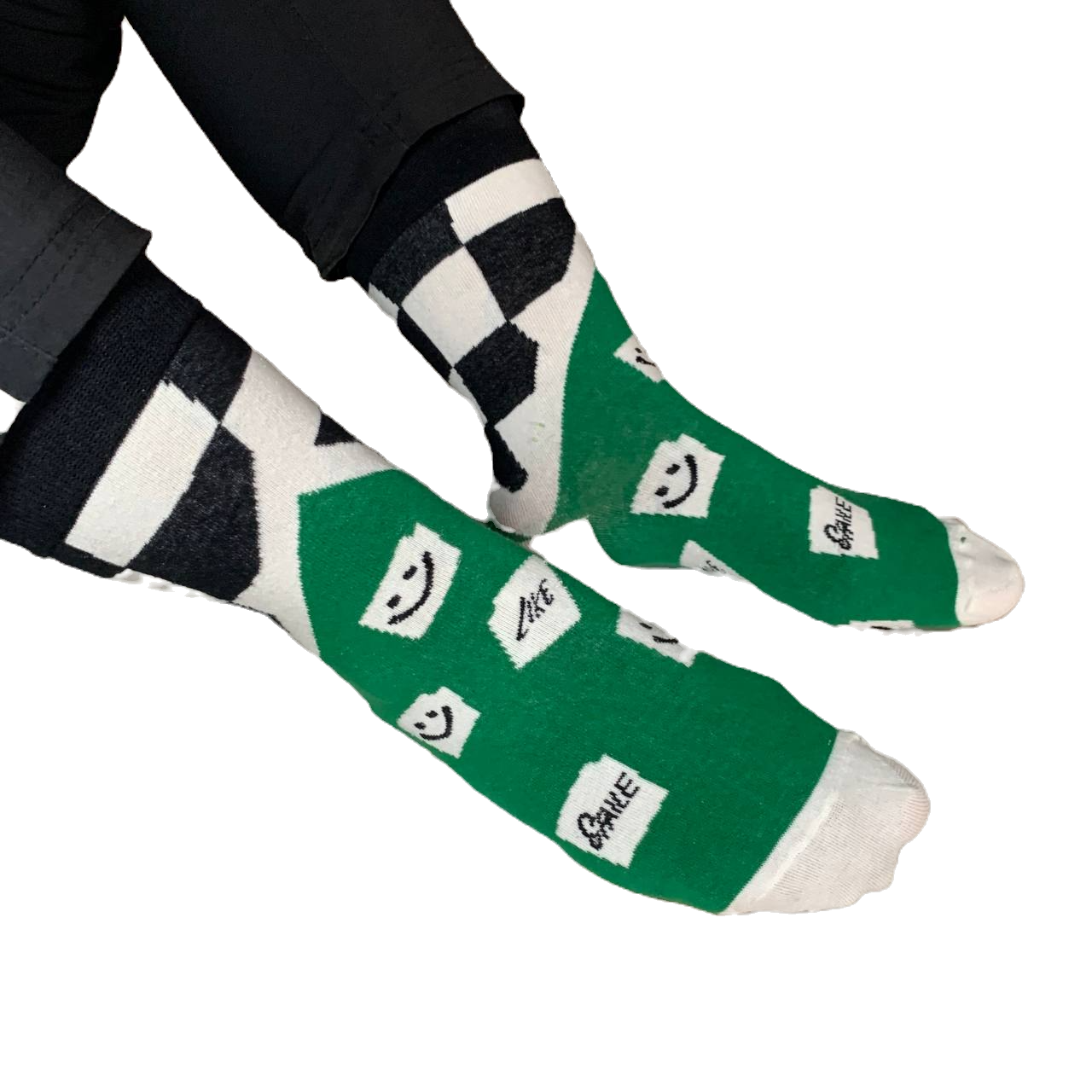 CHECKERED GREEN SOCK