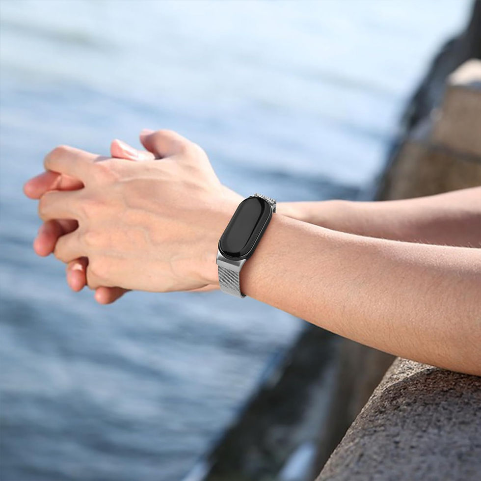 Miniatura: Pulseira Magnética para Xiaomi Mi Band 8 9 10 NFC - Laço Milanês, Correia de Pul