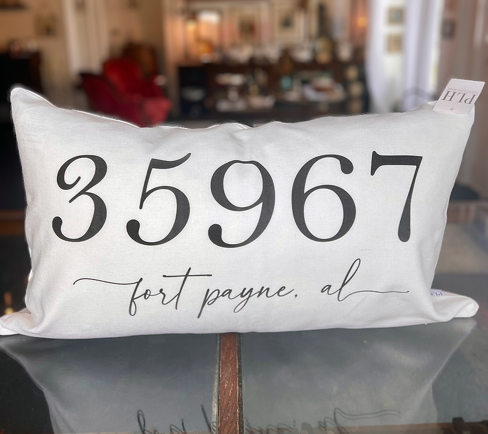 Decorative "35967" Pillow