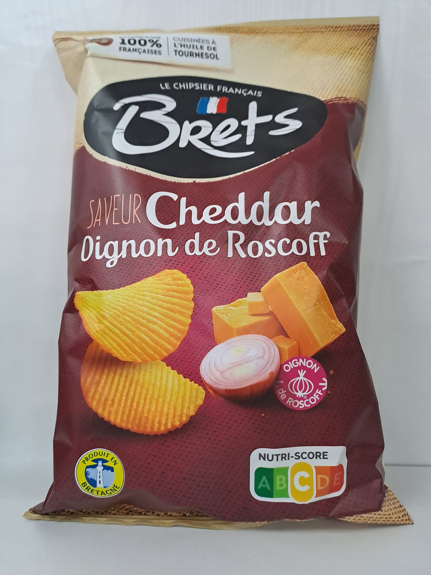 Chips Brets cheddar/oignons 125 G