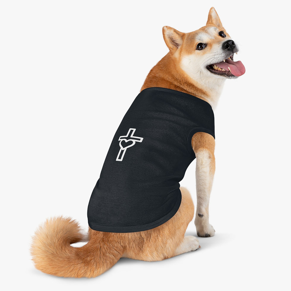 Thumbnail: Copy of Pet Tank Top — "Praise & Pray" Faith-Inspired Dog Shirt