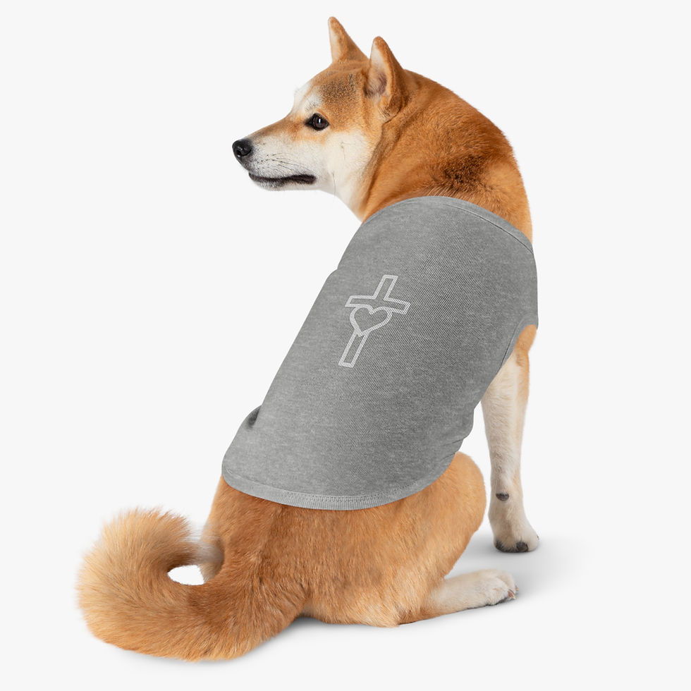Thumbnail: Copy of Pet Tank Top — "Praise & Pray" Faith-Inspired Dog Shirt
